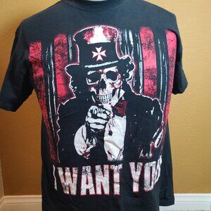 *Rare* 2010 vintage TNA Wrestling Crimson Tommy Mercer Adult Medium black